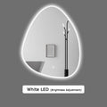 Upright Irregular Bathroom Mirror Smart 3 Color Adjustable LED Multifunction LIght With Bluetooth Speaker For Hotel Cloakroom