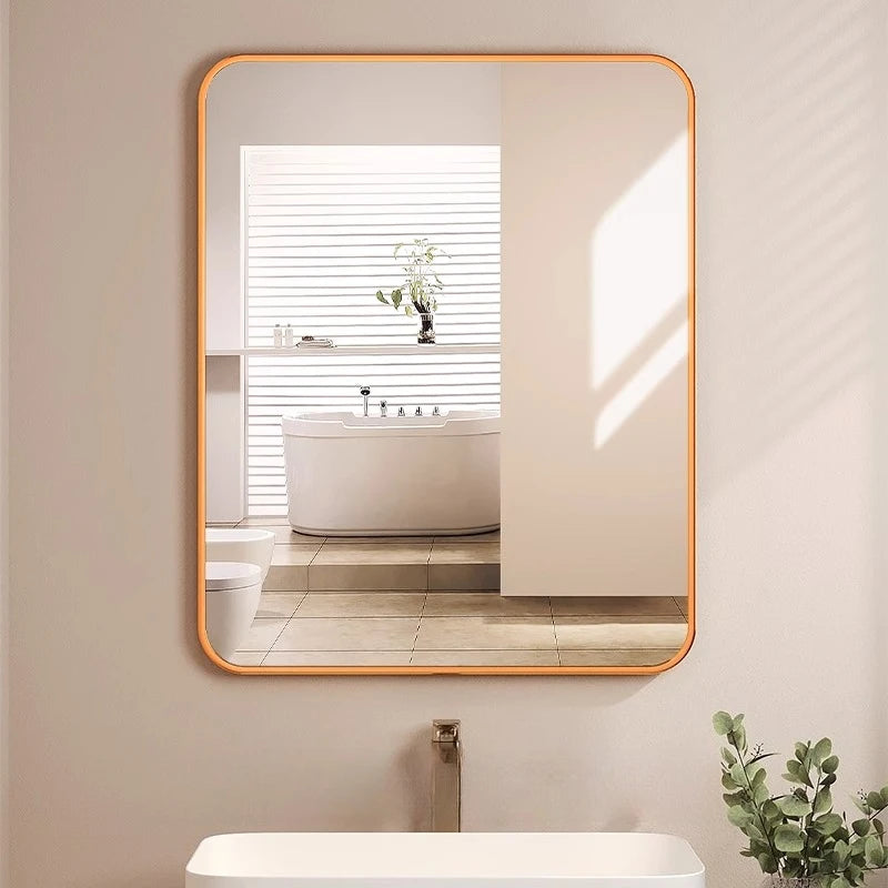 Bathroom Luxury Mirror Modern Designer Aesthetic Cute Chinese Rectangle Mirror Fashion Universal Dekoracyjne Lustra Room Decor