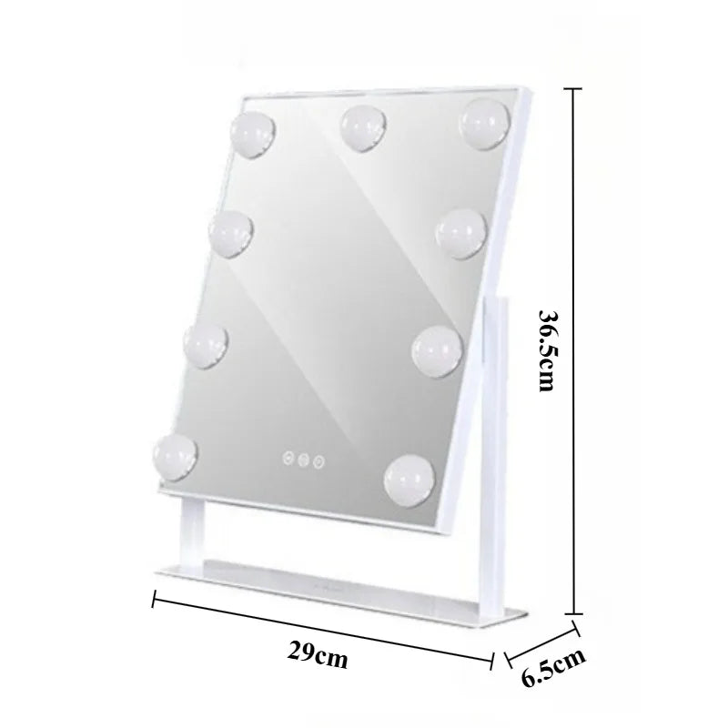 Smart Makeup Mirrors Adjustable Desktop Fill Light Led Mirrors with Magnetic Attraction Magnifying Glass Bedroom Decorations