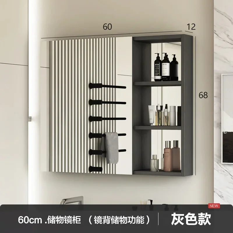 Bathroom Light LED Mirror Cabinets Vanity Aluminum Frameless Cabinet Makeup Smart Mirrors Adjustable Dimming Vanity Wash Mirror