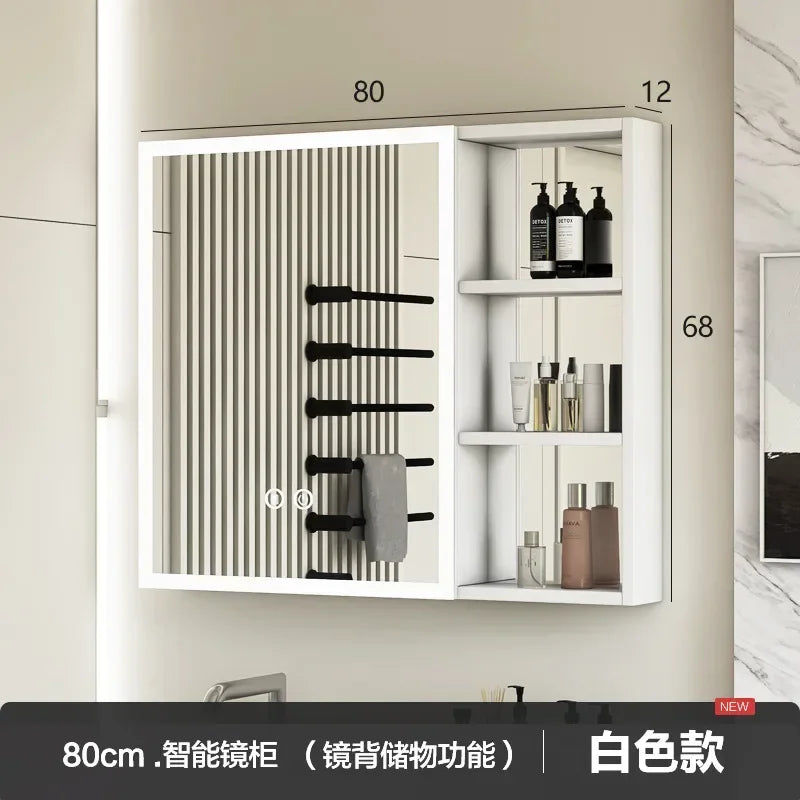 Bathroom Light LED Mirror Cabinets Vanity Aluminum Frameless Cabinet Makeup Smart Mirrors Adjustable Dimming Vanity Wash Mirror