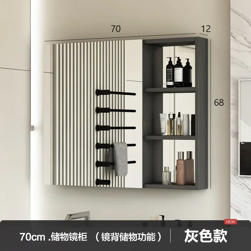 Bathroom Light LED Mirror Cabinets Vanity Aluminum Frameless Cabinet Makeup Smart Mirrors Adjustable Dimming Vanity Wash Mirror