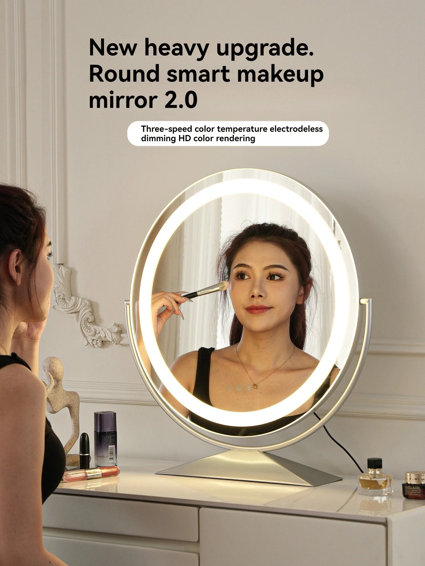 Beauty Mirror Smart Circle Internet Celebrity Bedroom Mirror Makeup Mirror Makeup Mirror Makeup Mirror Home Desktop