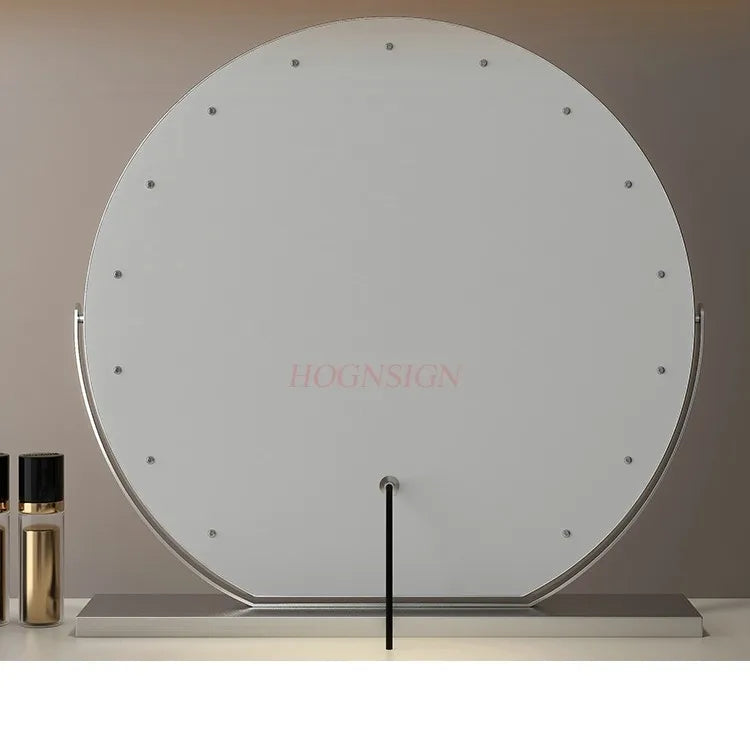 LED makeup mirror with lamp desktop intelligent dressing mirror high-end beauty salon master bedroom large mirror