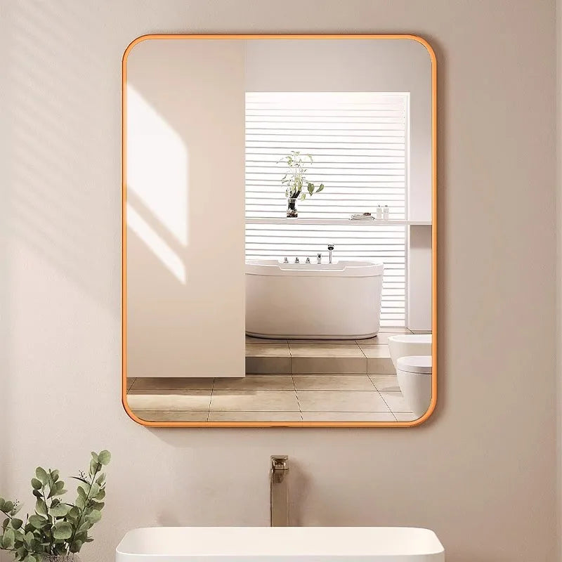Bathroom Luxury Mirror Modern Designer Aesthetic Cute Chinese Rectangle Mirror Fashion Universal Dekoracyjne Lustra Room Decor