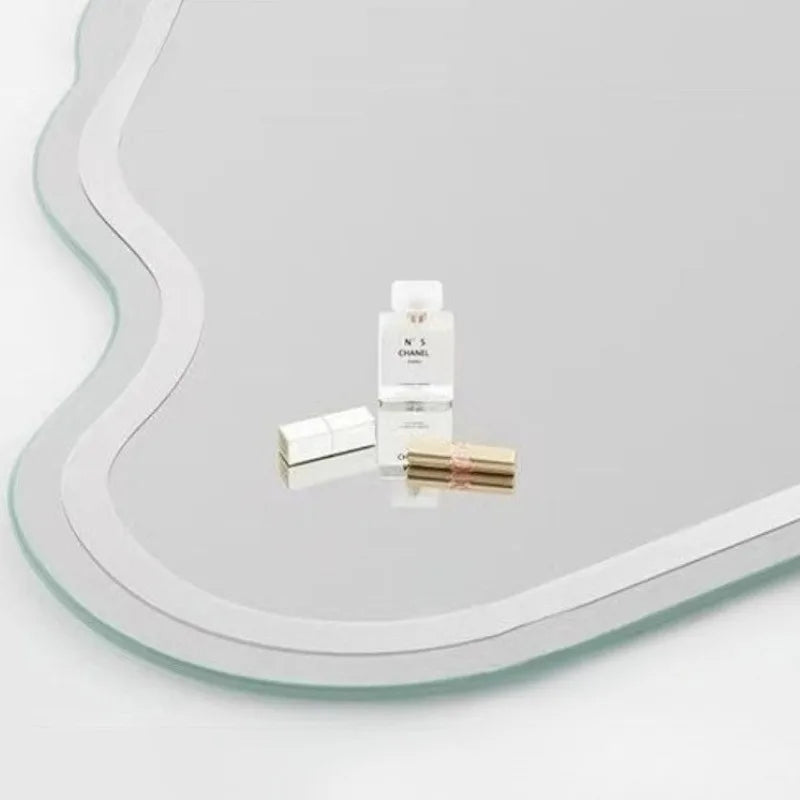 Wall Mount Decorative Mirrors Cloud Glass Mirrors for Makeup Dressing Table Mirror with Led Lighting Bathrooms Decorations