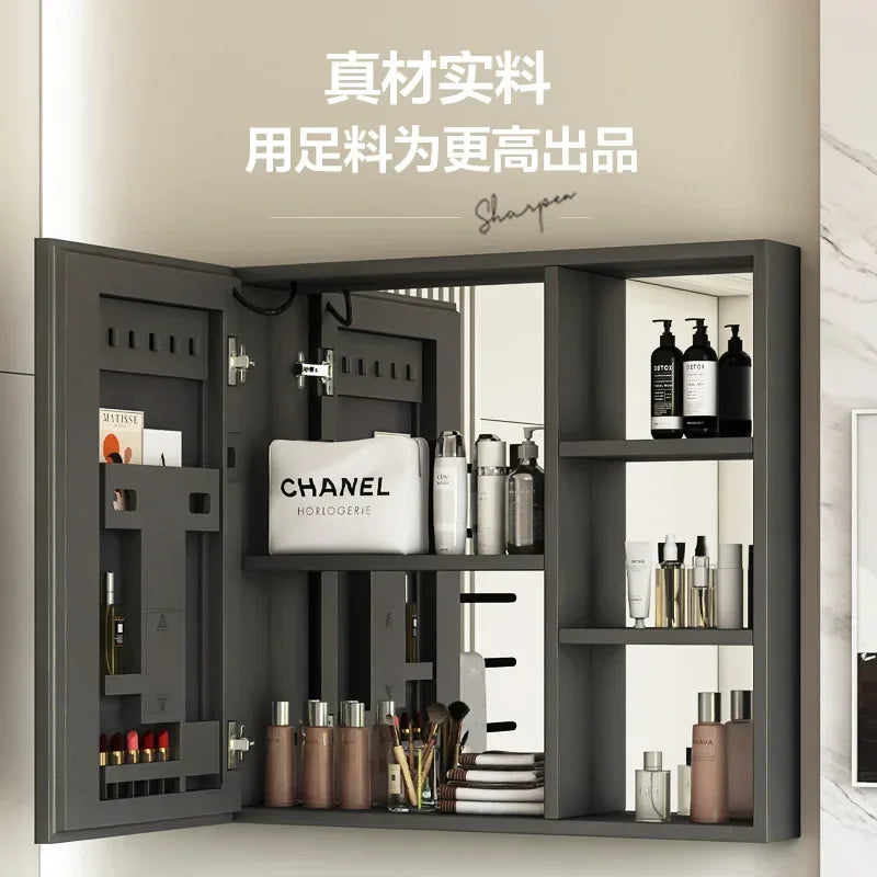 Bathroom Light LED Mirror Cabinets Vanity Aluminum Frameless Cabinet Makeup Smart Mirrors Adjustable Dimming Vanity Wash Mirror