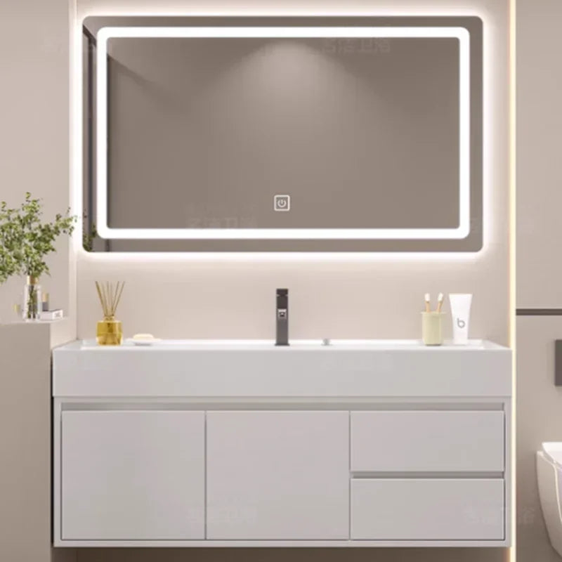 Makeup Luxury Bathroom Cabinet Rack Storage Mirror Vanity Bathroom Cabinet Shower Organizer Ergonomic Vestidores Hotel Furniture