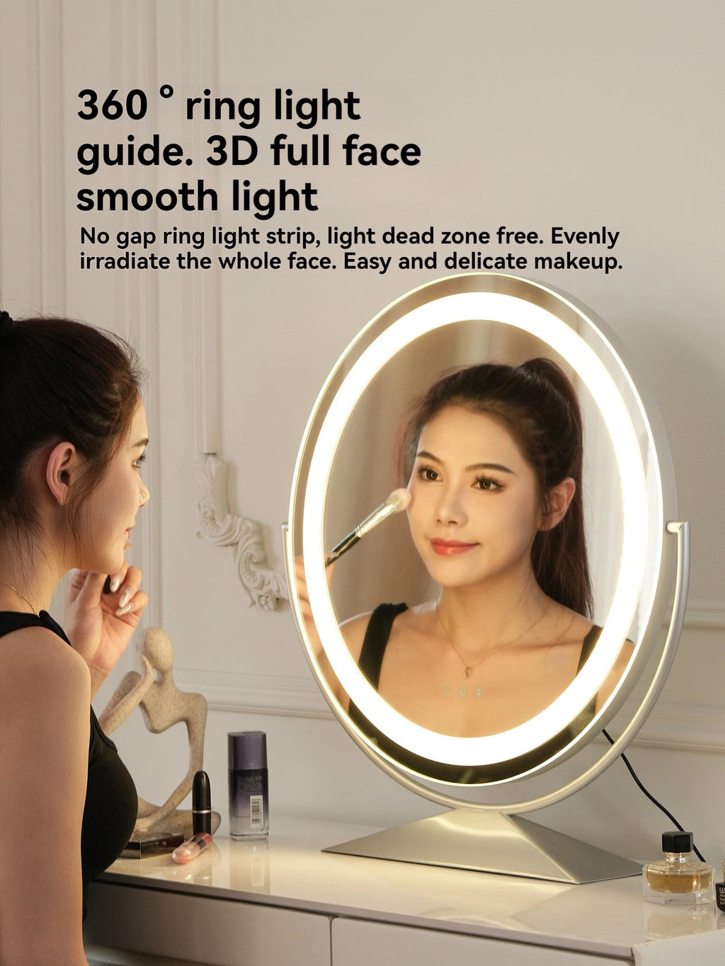 Beauty Mirror Smart Circle Internet Celebrity Bedroom Mirror Makeup Mirror Makeup Mirror Makeup Mirror Home Desktop